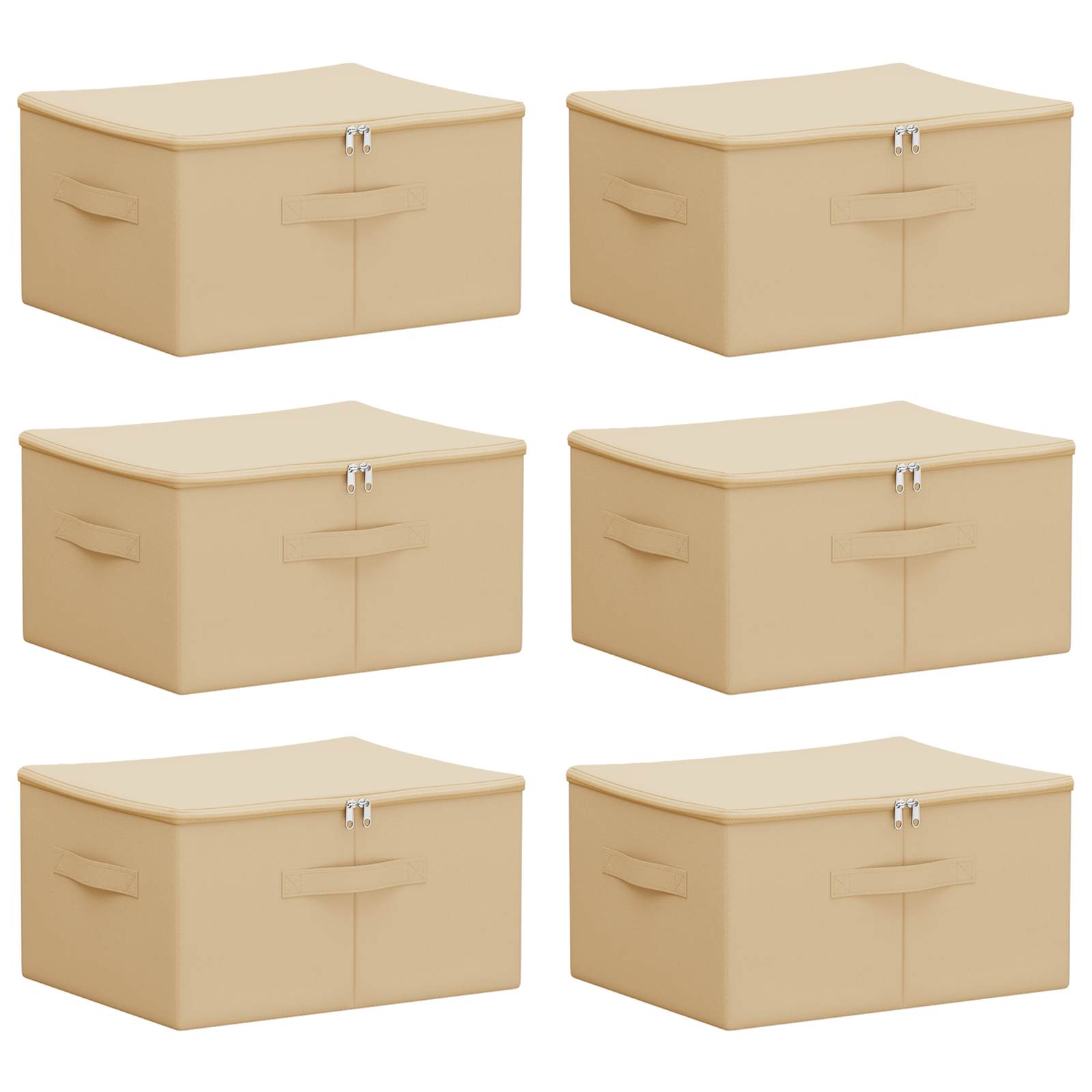Aufbewahrungsbox Stoff 50x30x25 cm Anthrazit