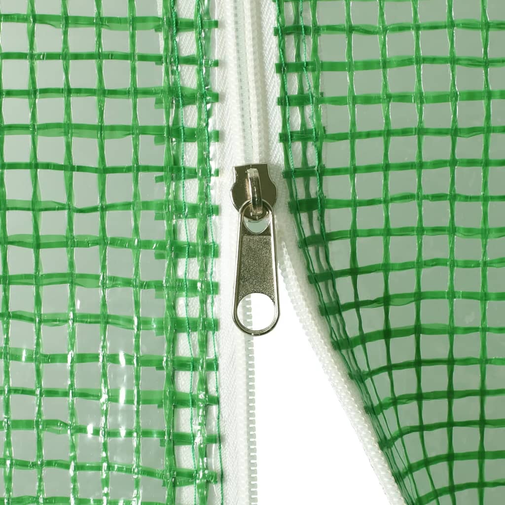 Gewächshaus mit Stahlrahmen Weiß 8 m² 4x2x2 m