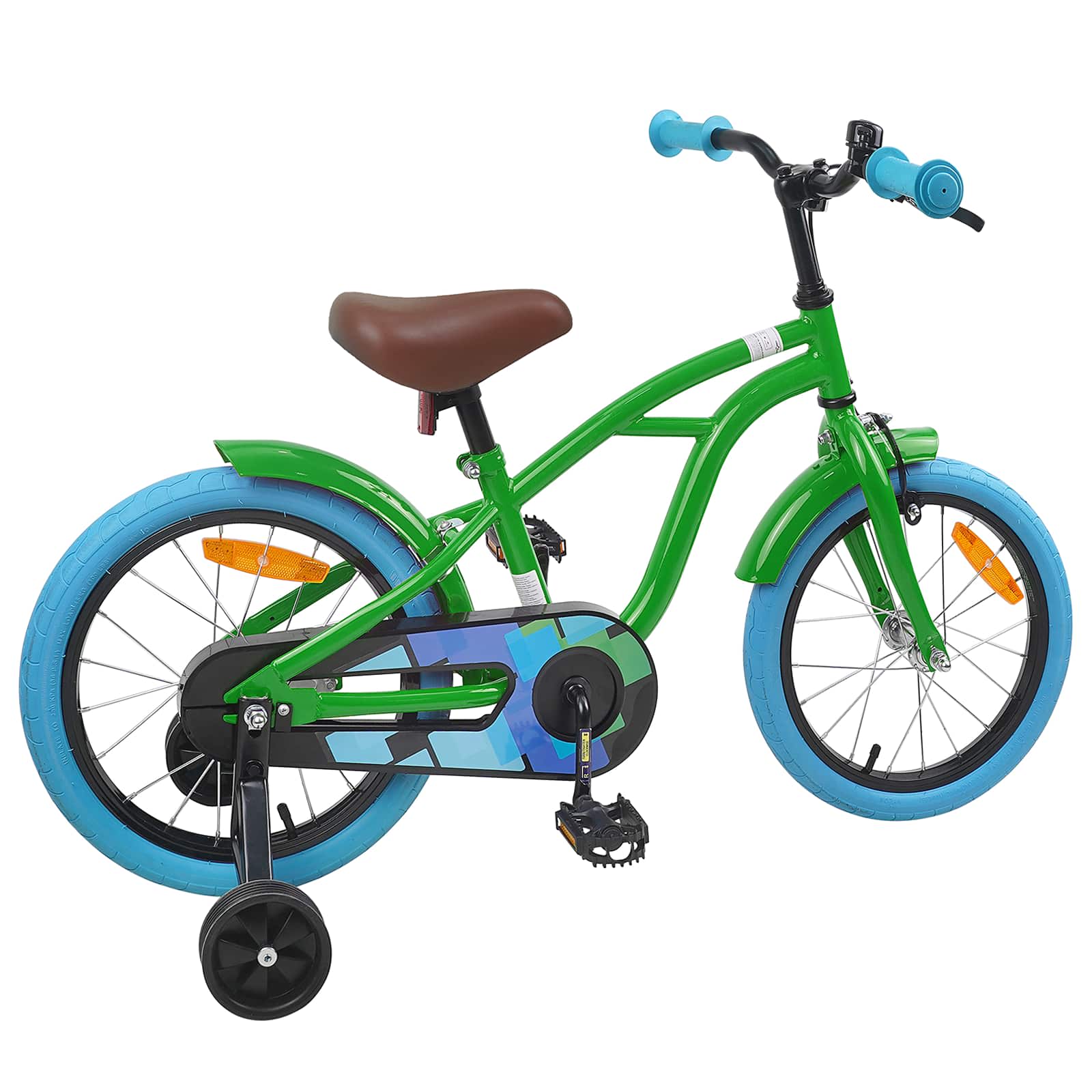 Kinderfahrrad 16 Zoll für 4-6 Jahre alt Schwarz