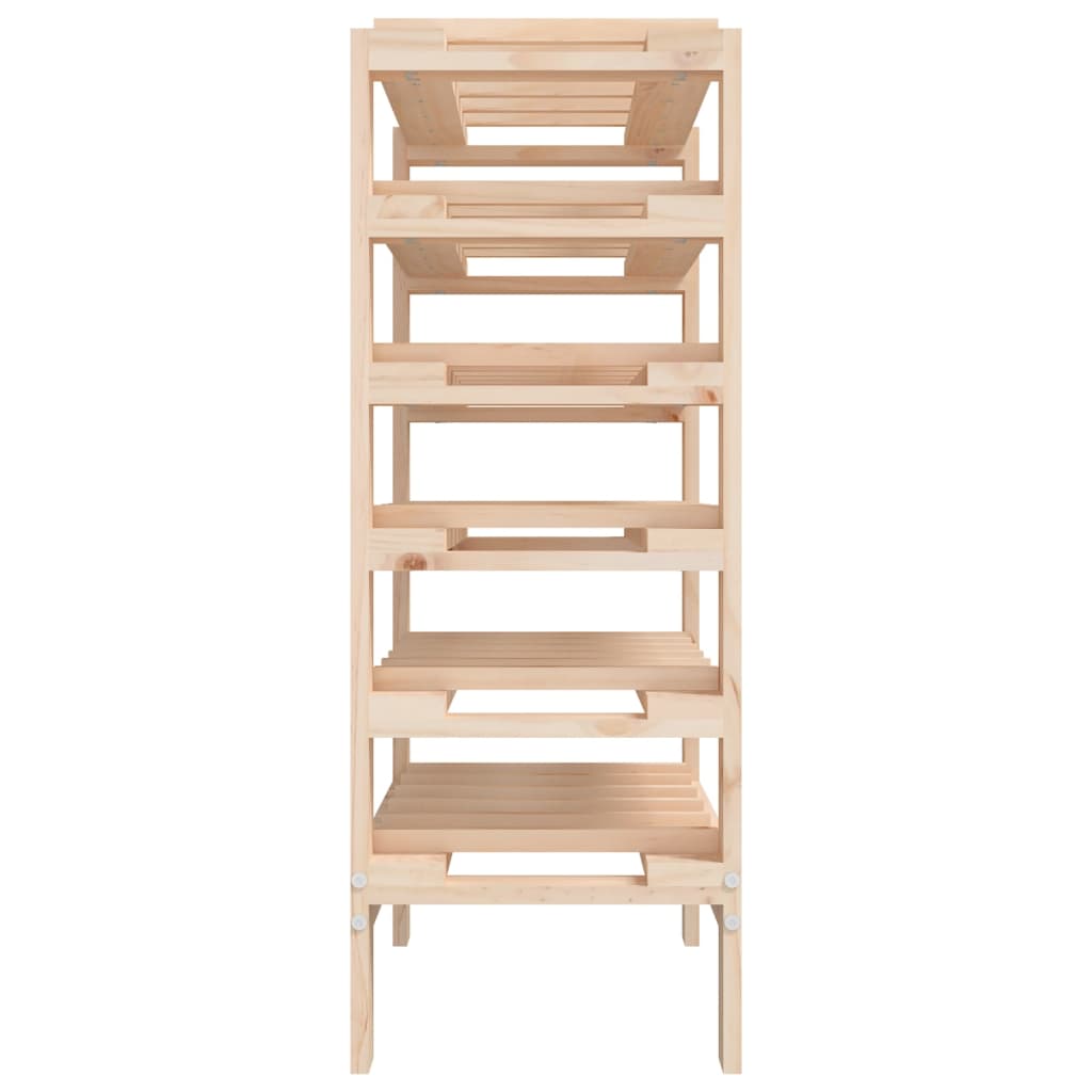 Weinregal 109,5x30x107,5 cm Massivholz Kiefer