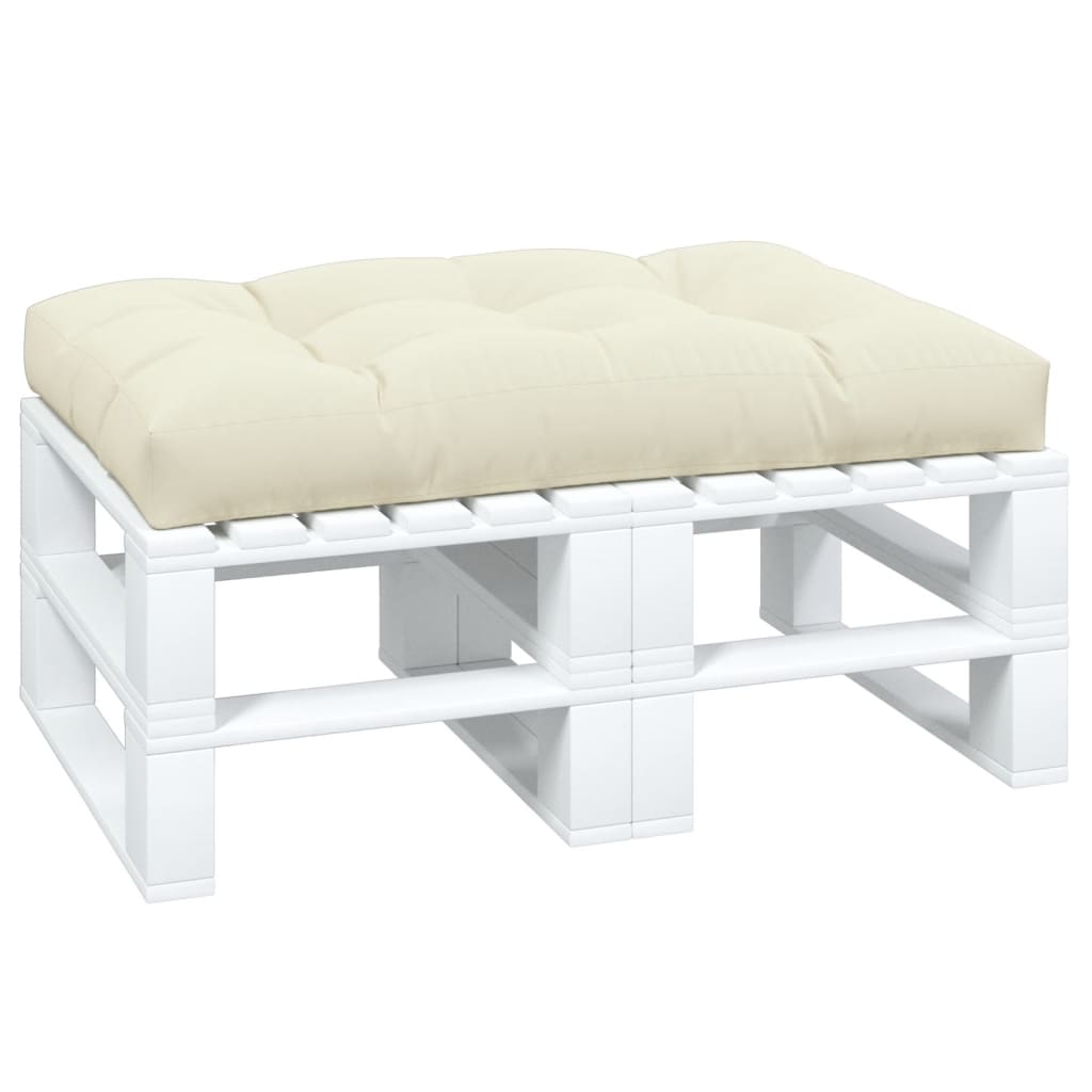 Palettenkissen 50x50x12 cm Grau Stoff