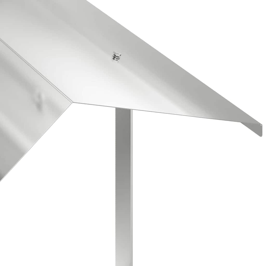 Kaminhaube Silber 40 x 40 x 37,5 cm Edelstahl