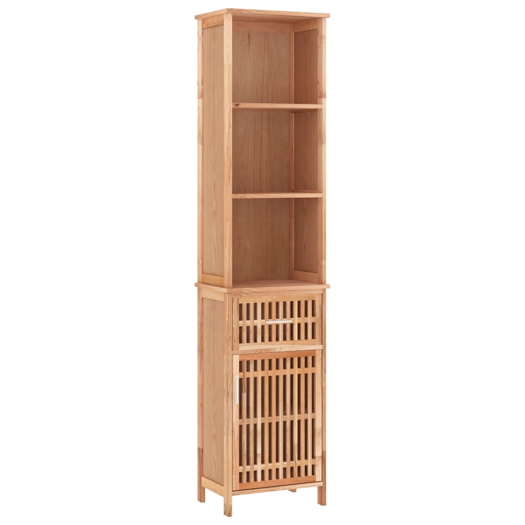 Badschrank 42x29x82 cm Massivholz Nussbaum