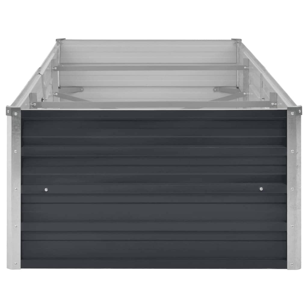 Hochbeet Anthrazit 160 x 80 x 77 cm Verzinkter Stahl