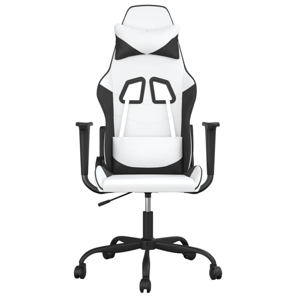 Gaming-Stuhl mit Massagefunktion Schwarz und Rot Kunstleder