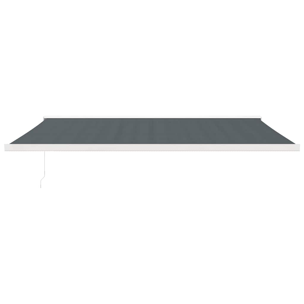 Markise Einziehbar Blau und Weiß 4x3 m Stoff und Aluminium