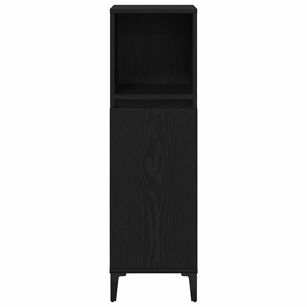 Badschrank Weiß 30x30x100 cm Holzwerkstoff