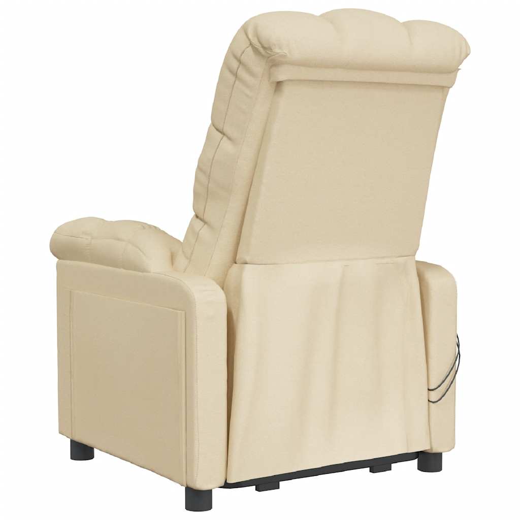 Massagesessel Elektrisch Dunkelgrau Stoff