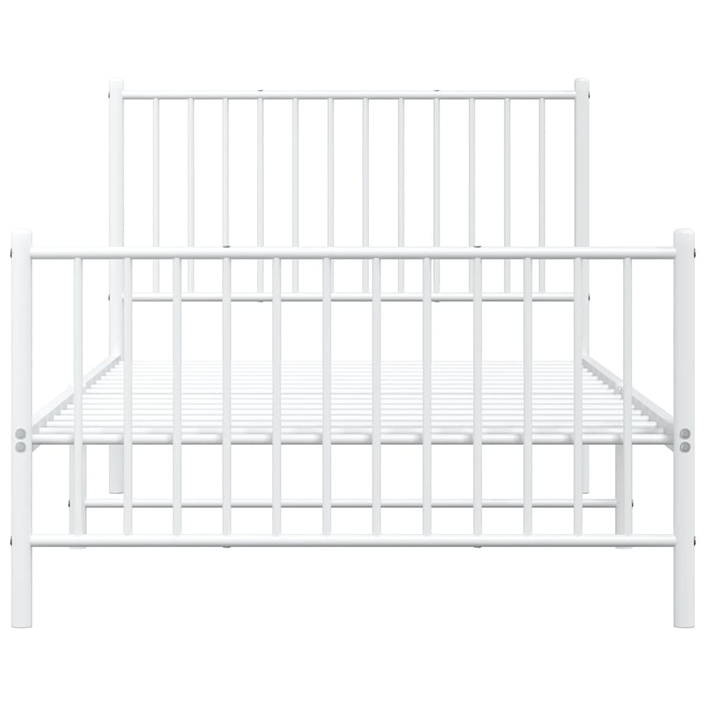 Bettgestell Metall Schwarz 75x190 cm
