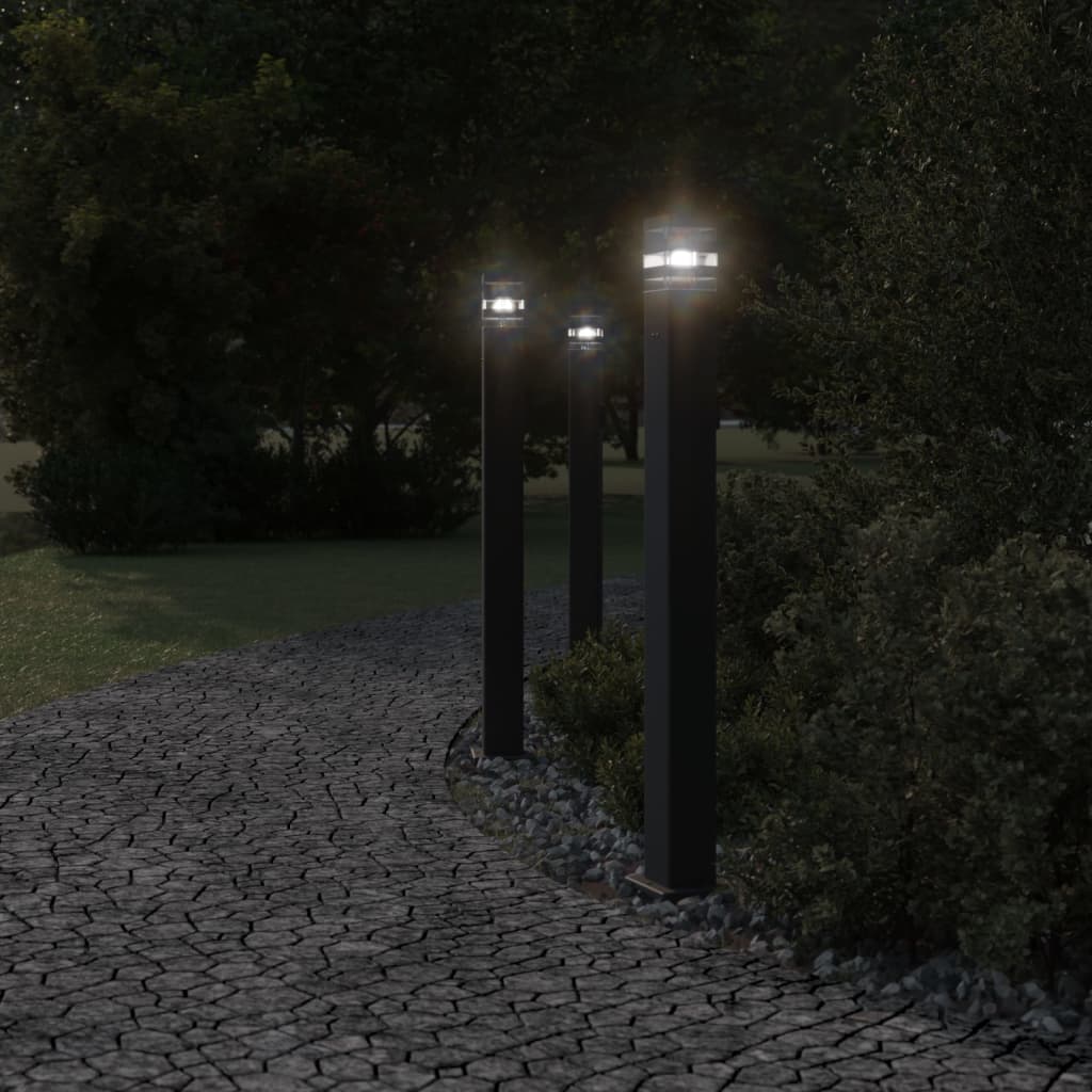 Wegeleuchte Schwarz 50 cm Aluminium