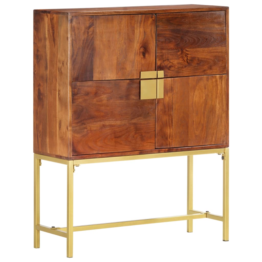 Highboard 80x30x100 cm Massivholz Mango
