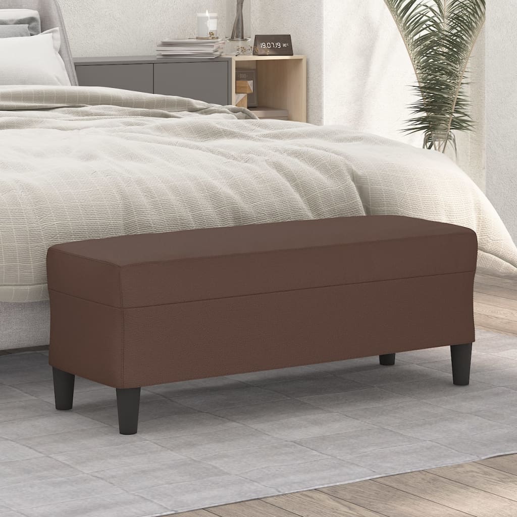 Sitzbank Schwarz 70x35x41 cm Kunstleder