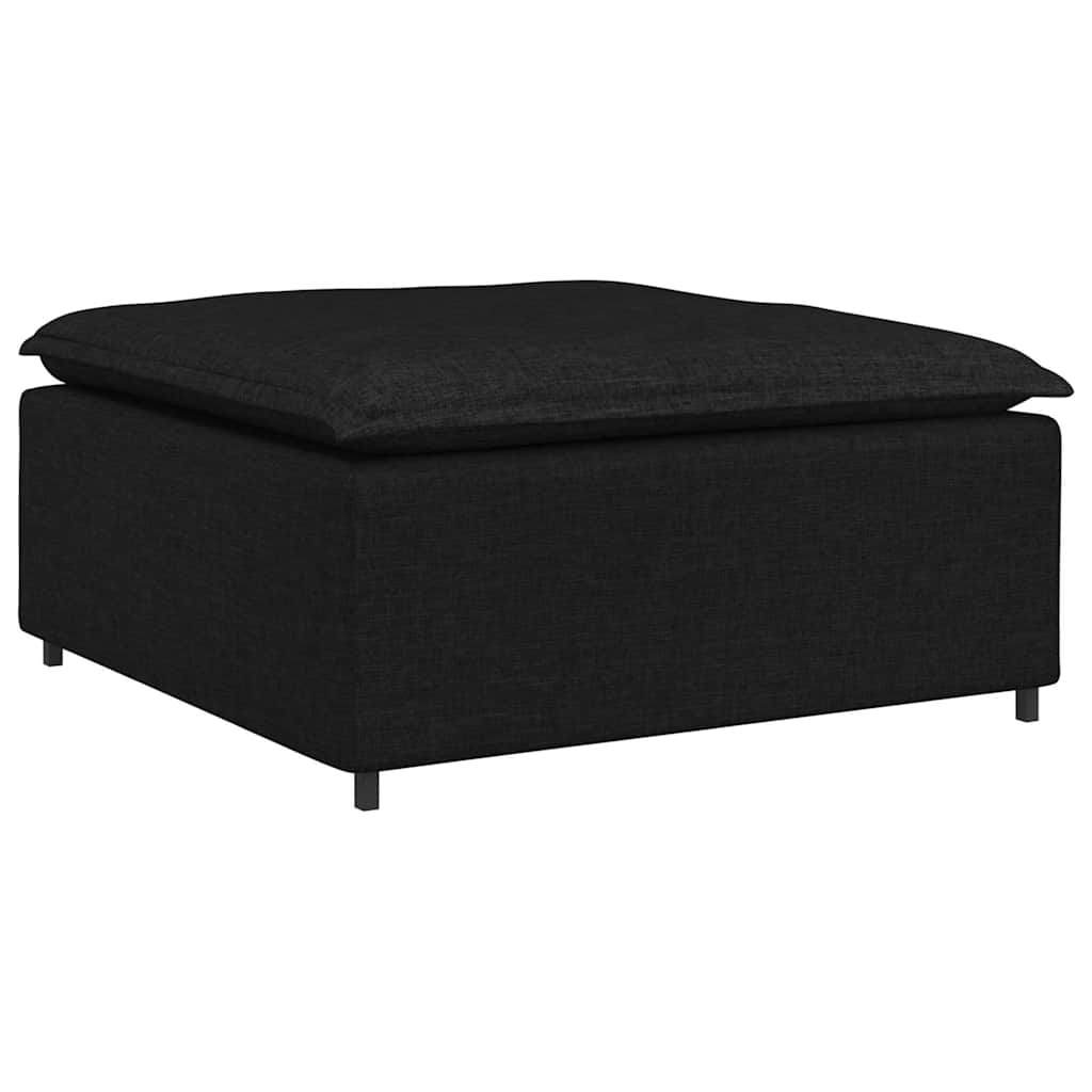 Modulares Sofa Endmodul mit Armlehne Kissen Hellgrau 100 cm