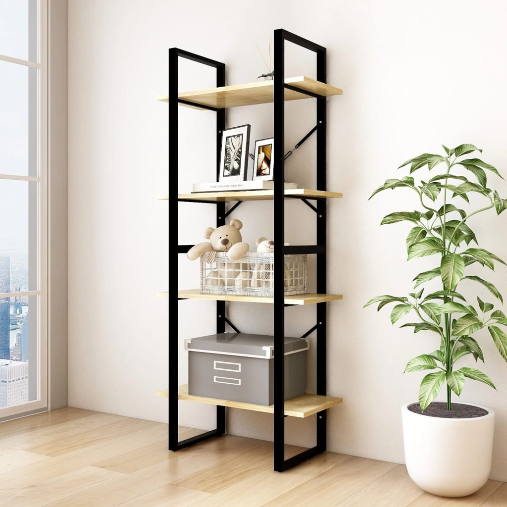 Bücherregal 2 Fächer Weiß 60x30x70 cm Holzwerkstoff