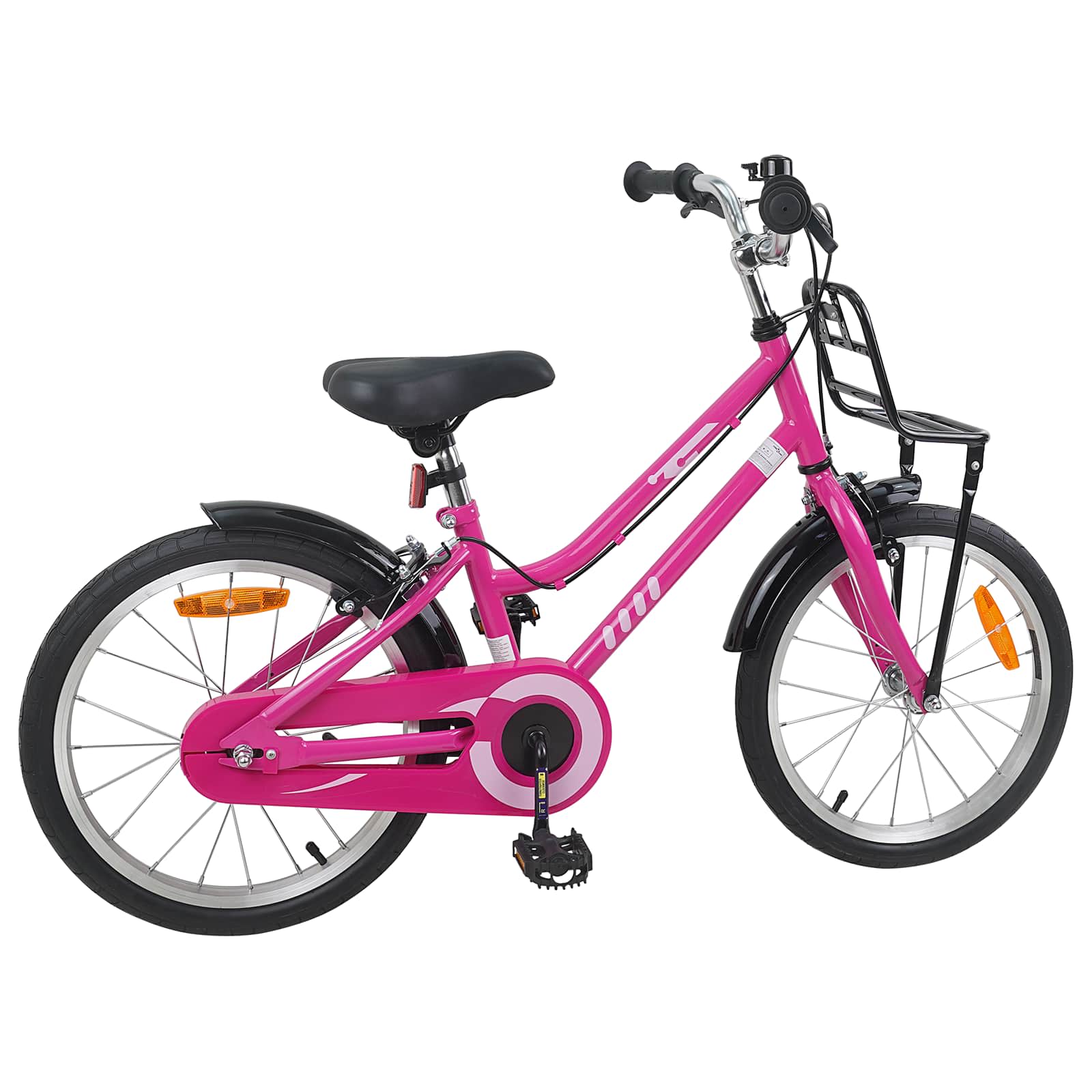 Kinderfahrrad 12 Zoll für 2-4 Jahre alt Rosa und Schwarz