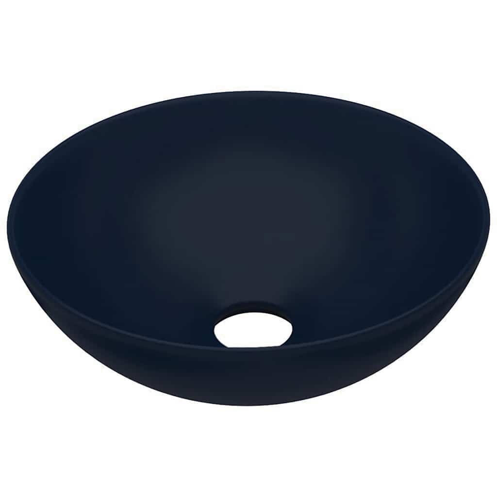 Waschbecken 28 x 10 cm Keramik Silbern