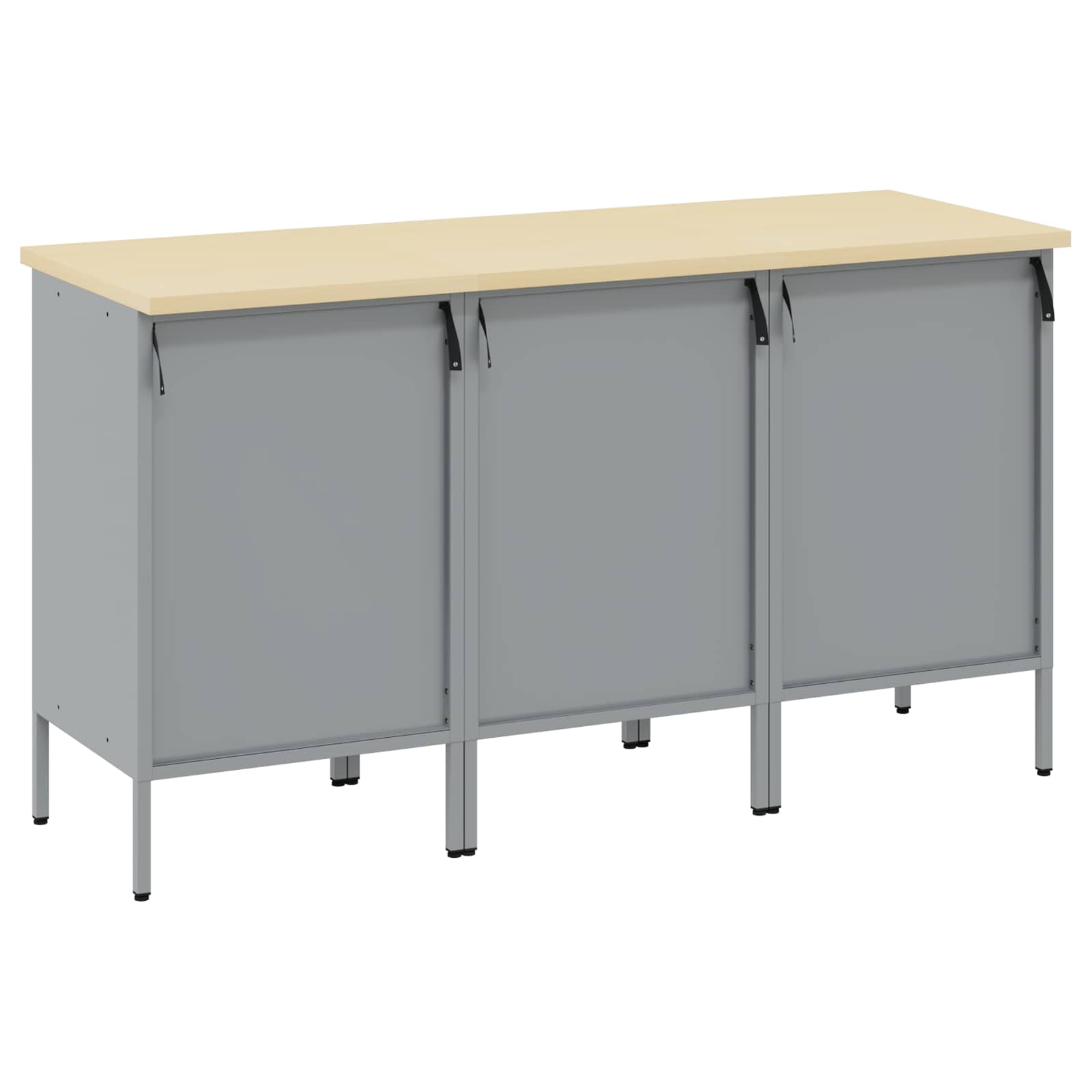 Werkbank mit Schubladen 2 pcs Rot und Grau 100 x 55 x 85 cm