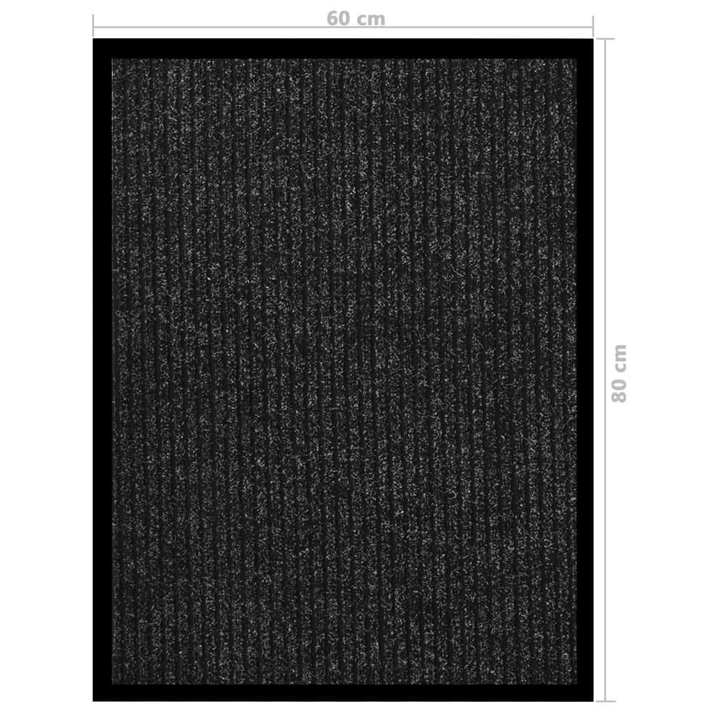 Fußmatte Gestreift Grau 60x80 cm