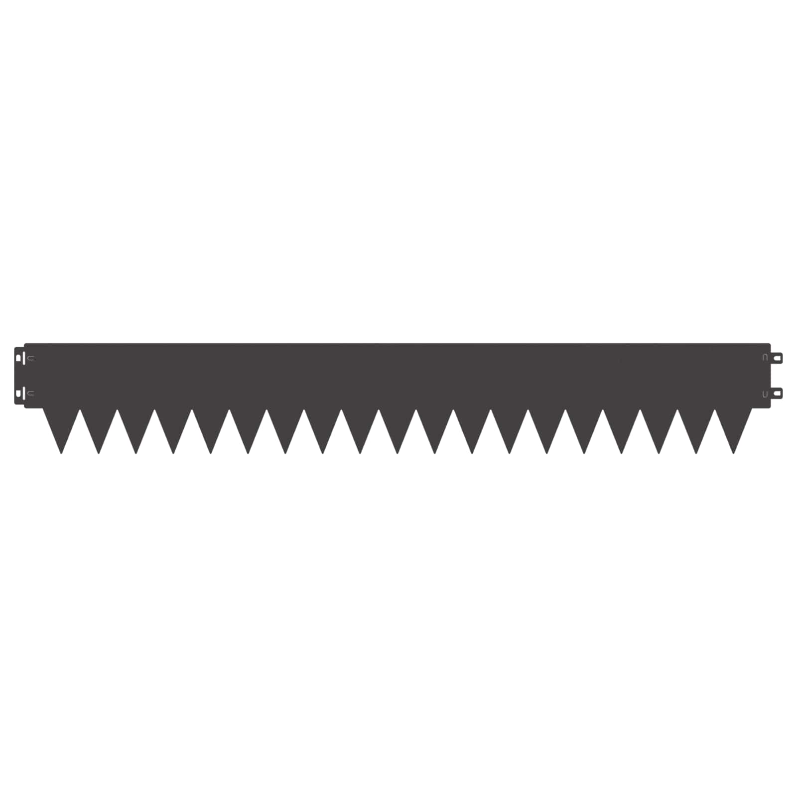Raseneinfassung 10 pcs Länge Höhe 103 x 15 cm Stahl Schwarz