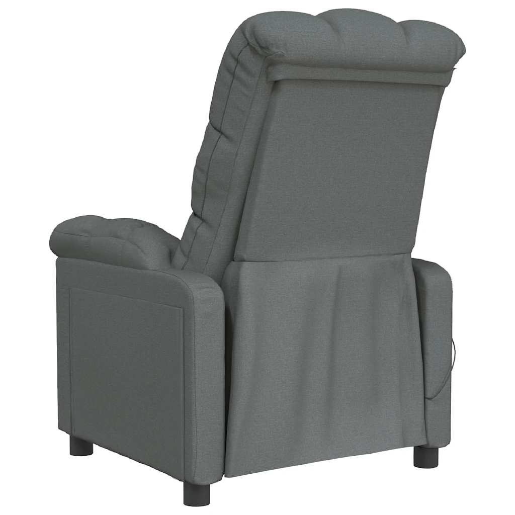 Massagesessel Hellgrau Stoff