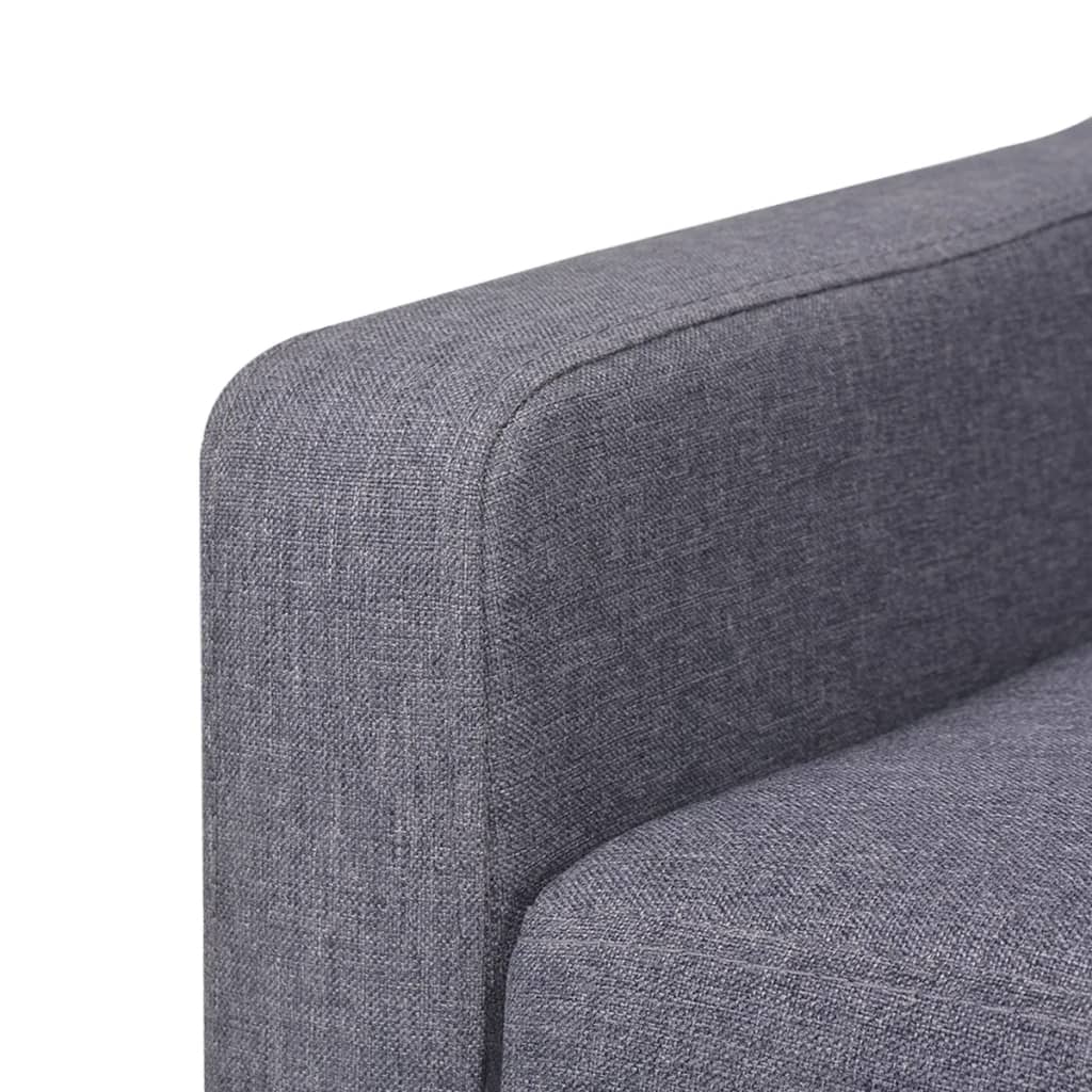 2-Sitzer Sofa Stoff Cremeweiß