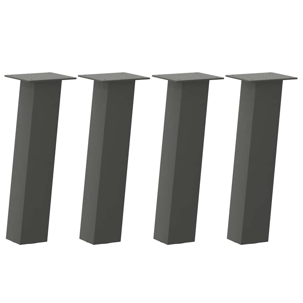Couchtischbeine 4 Stk. Schwarz 30 cm Stahl