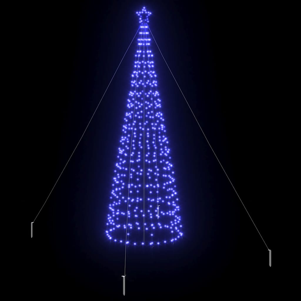 LED-Weihnachtsbaum mit Erdspießen 220 LEDs Warmweiß 180 cm