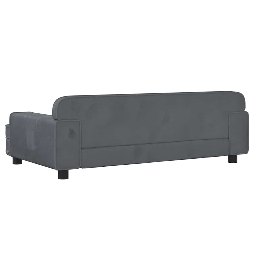 Hundebett Rosa 90x53x30 cm Samt