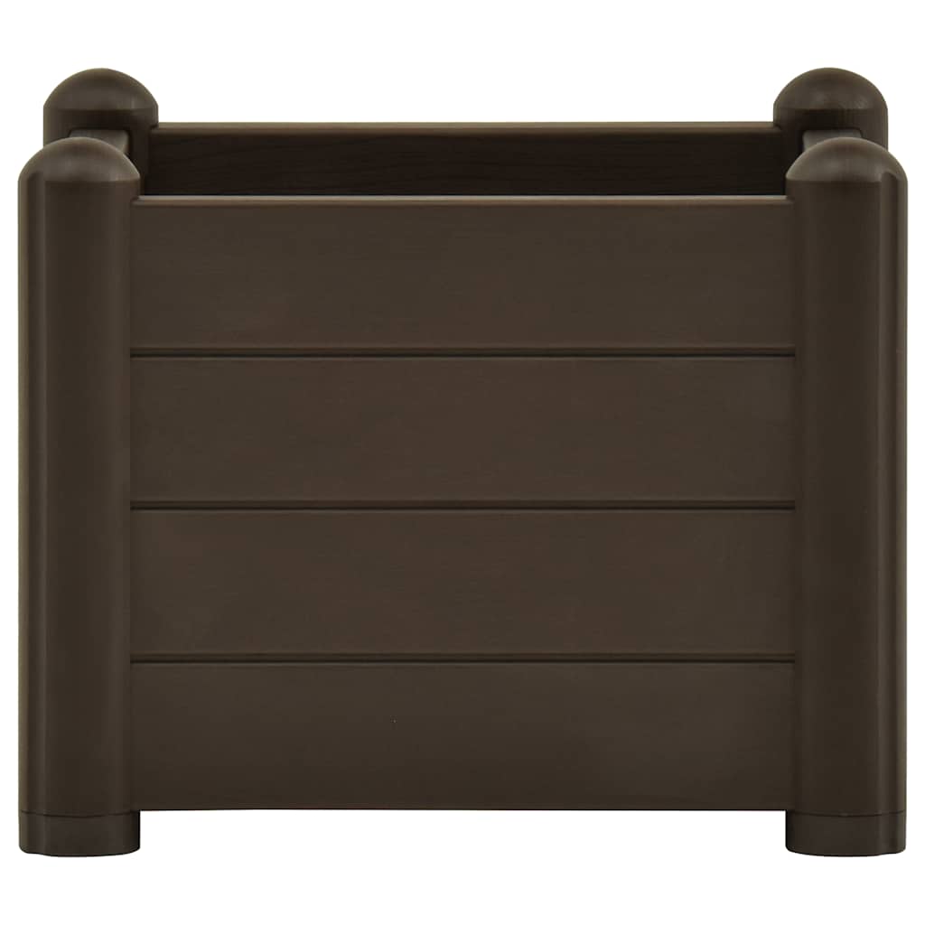 Garten-Hochbeet PP Weiß 43x43x35 cm