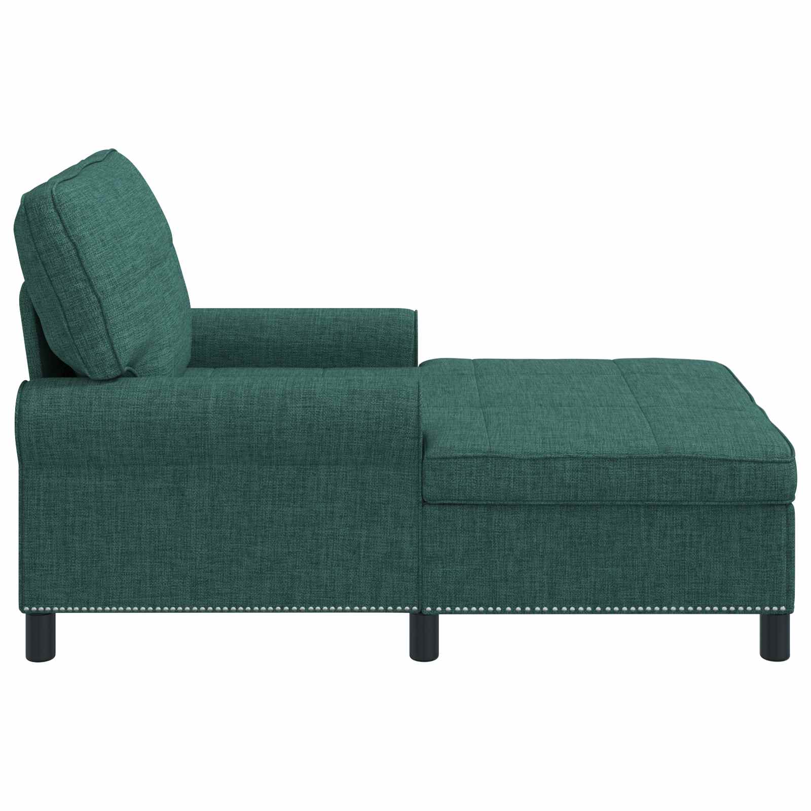 Lounge-Liege mit Kissen Hellgrau 91 x 157 x 91 cm Stoff