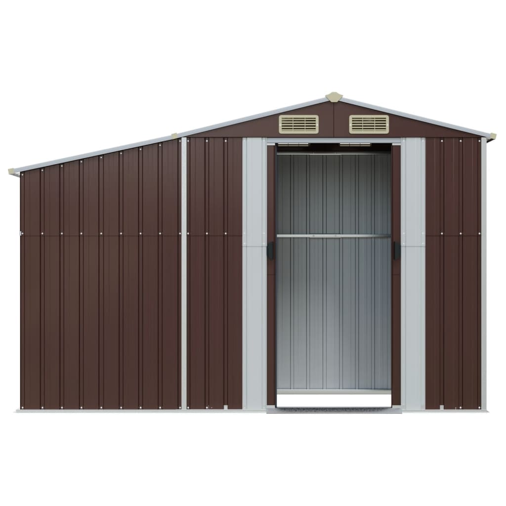 Gerätehaus Grün 277x192,5x179 cm Verzinkter Stahl