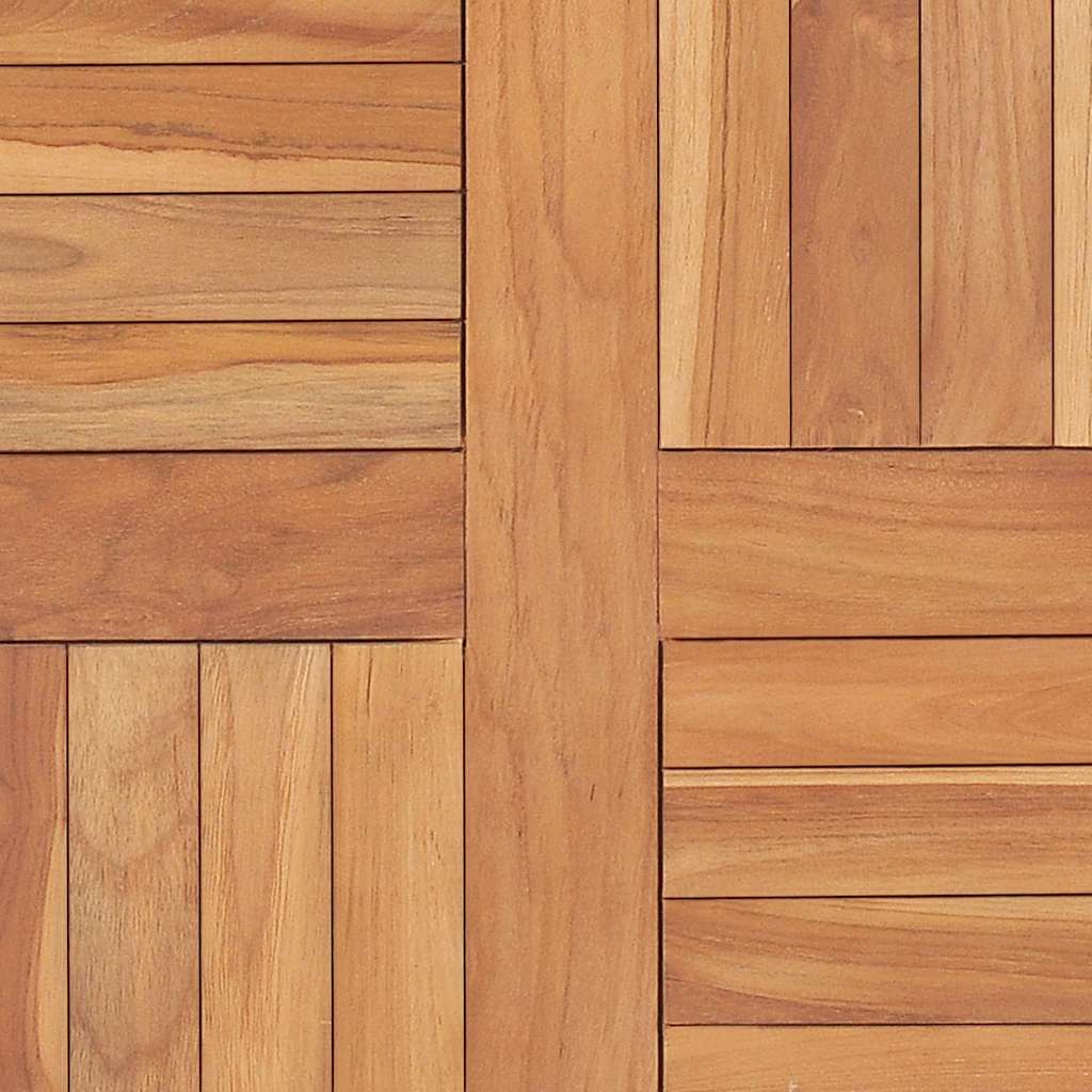 Tischplatte Massivholz Teak Rund 2,5 cm 40 cm