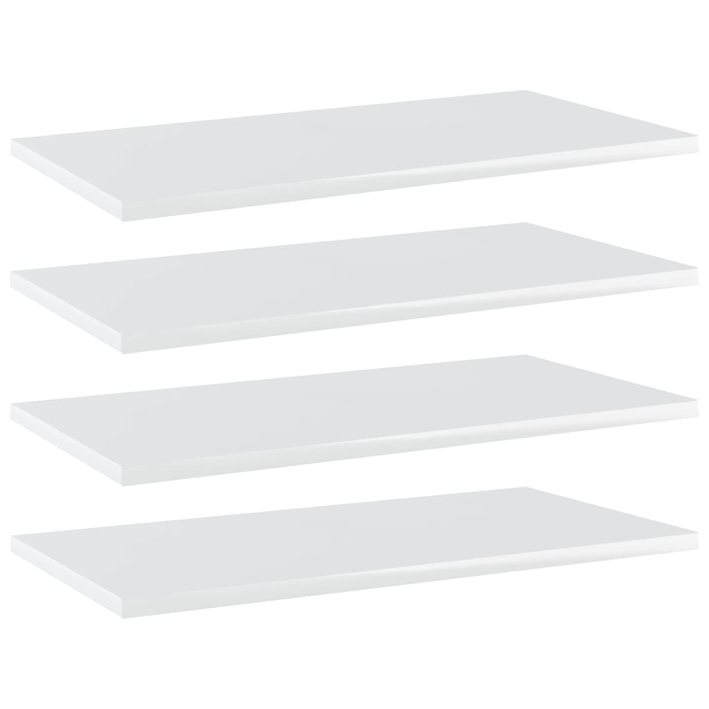 Bücherregal-Bretter 4 Stk. Weiß 40x10x1,5 cm Holzwerkstoff
