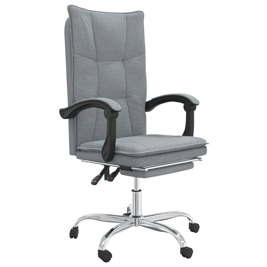 Bürostuhl mit Liegefunktion Braun Stoff
