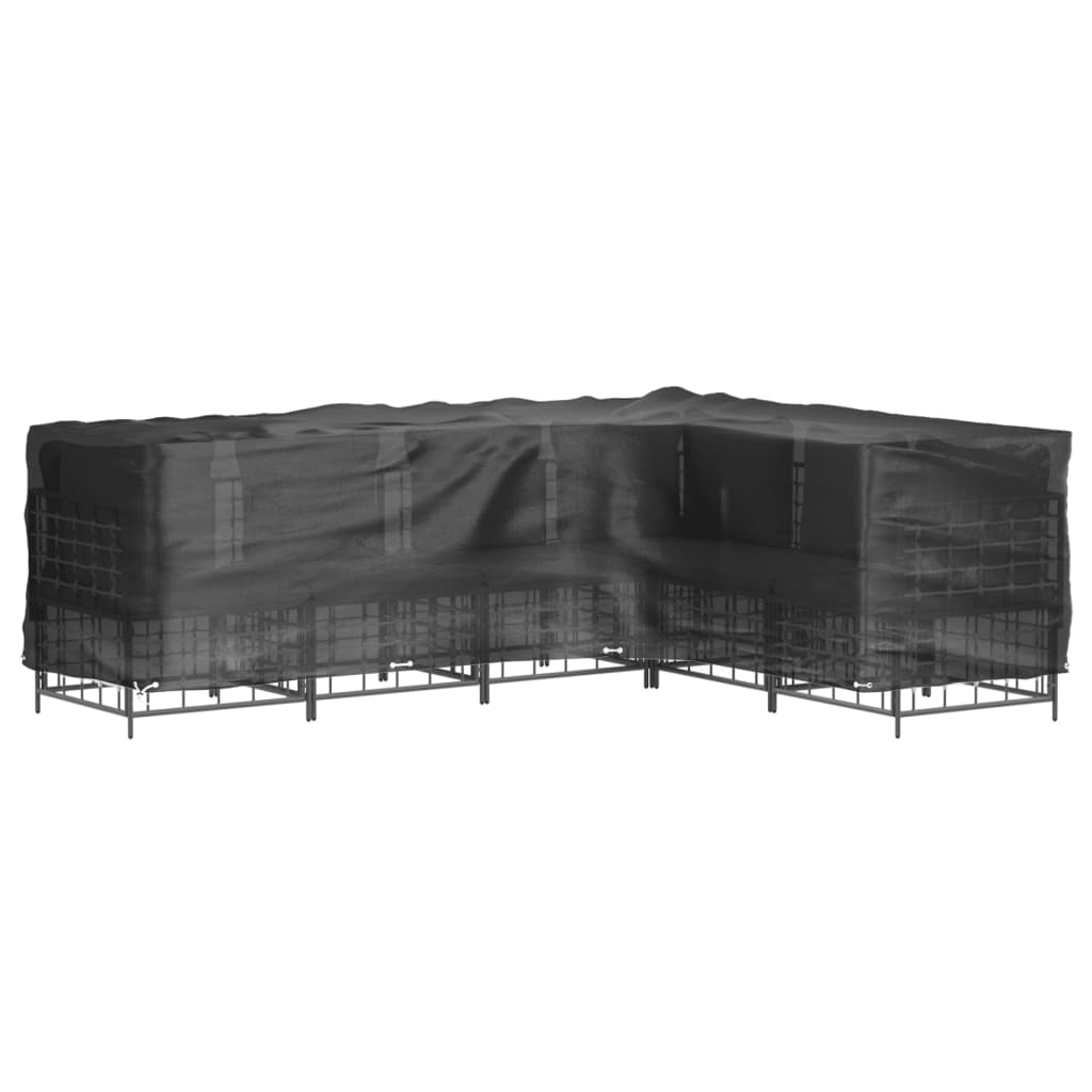 Gartenmöbel-Abdeckungen 2 Stk. L-Form 12 Ösen 250x250x90 cm