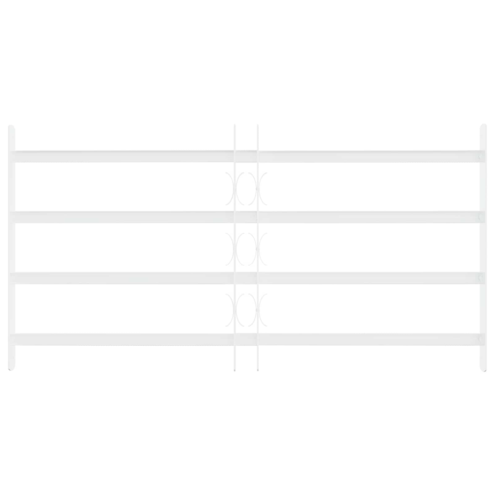 Sicherheitsgitter für Fenster mit 2 Querstangen 43-74 cm