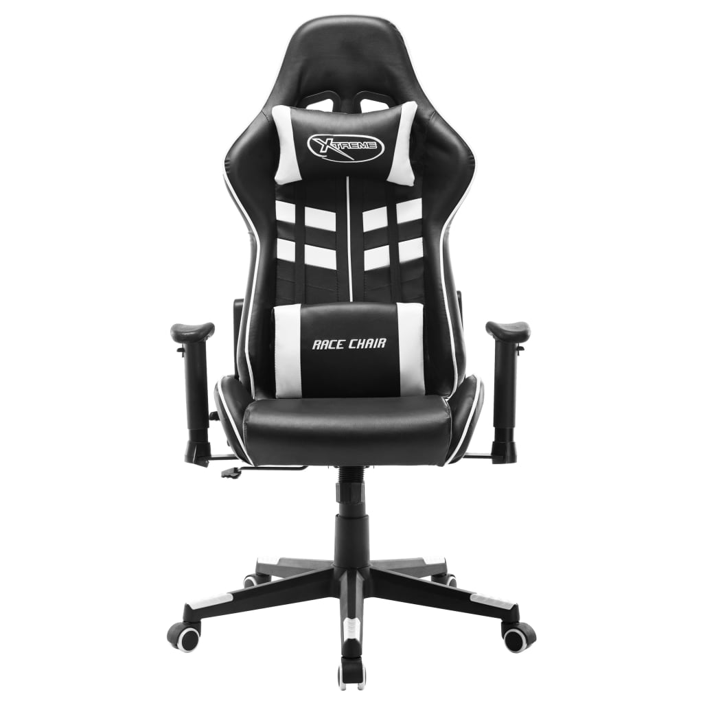 Gaming-Stuhl Schwarz und Blau Kunstleder