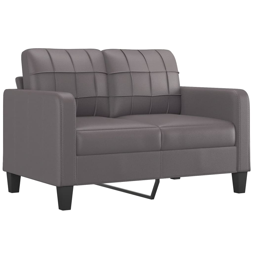 3-Sitzer-Sofa mit Zierkissen Schwarz 180 cm Kunstleder