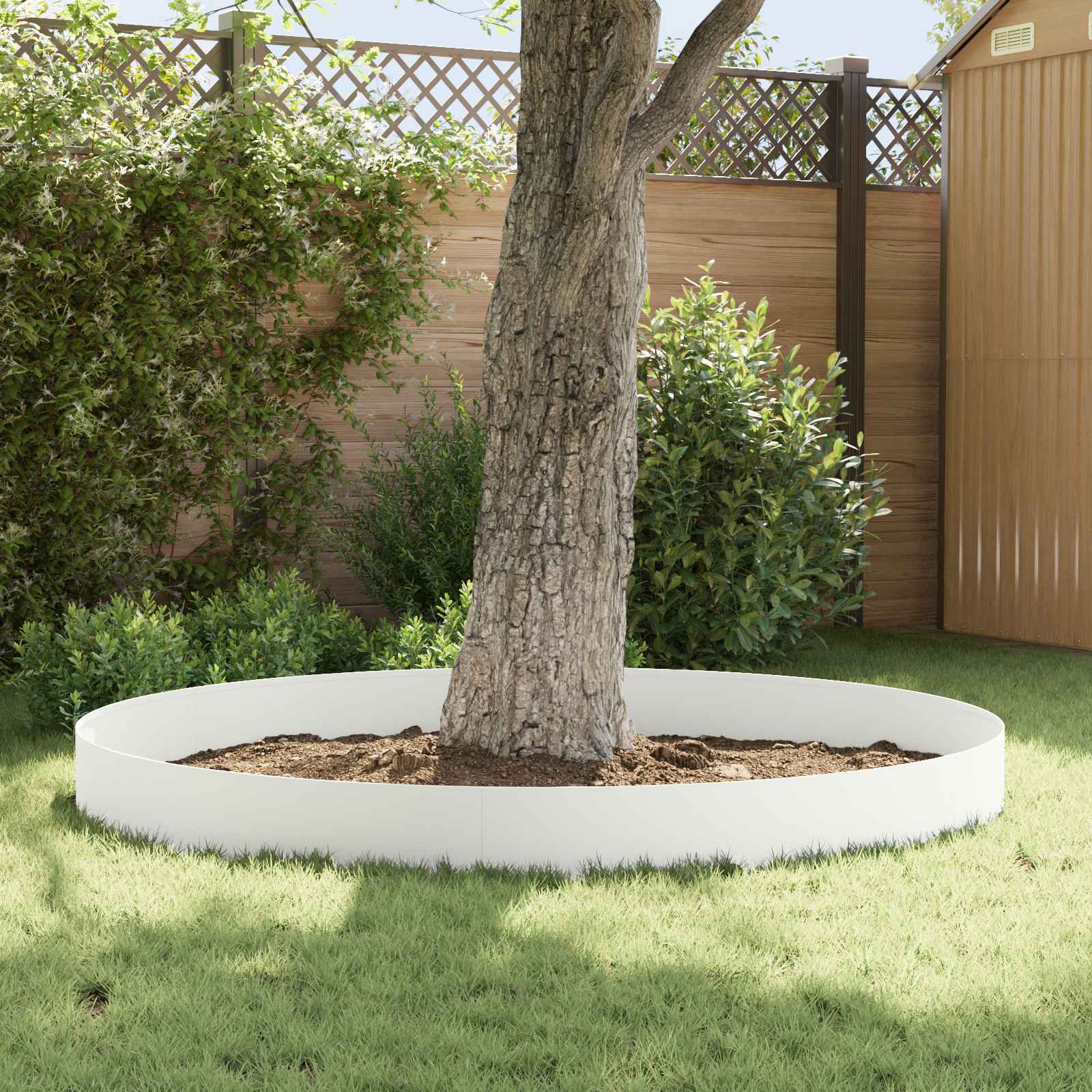 Raseneinfassung 10 pcs 100 x 12 cm Stahl Anthrazit