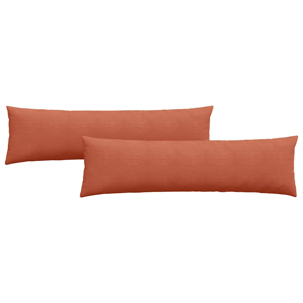 Sofakissen 2 Stück Hellgrau 50 x 30 cm Cordstoff