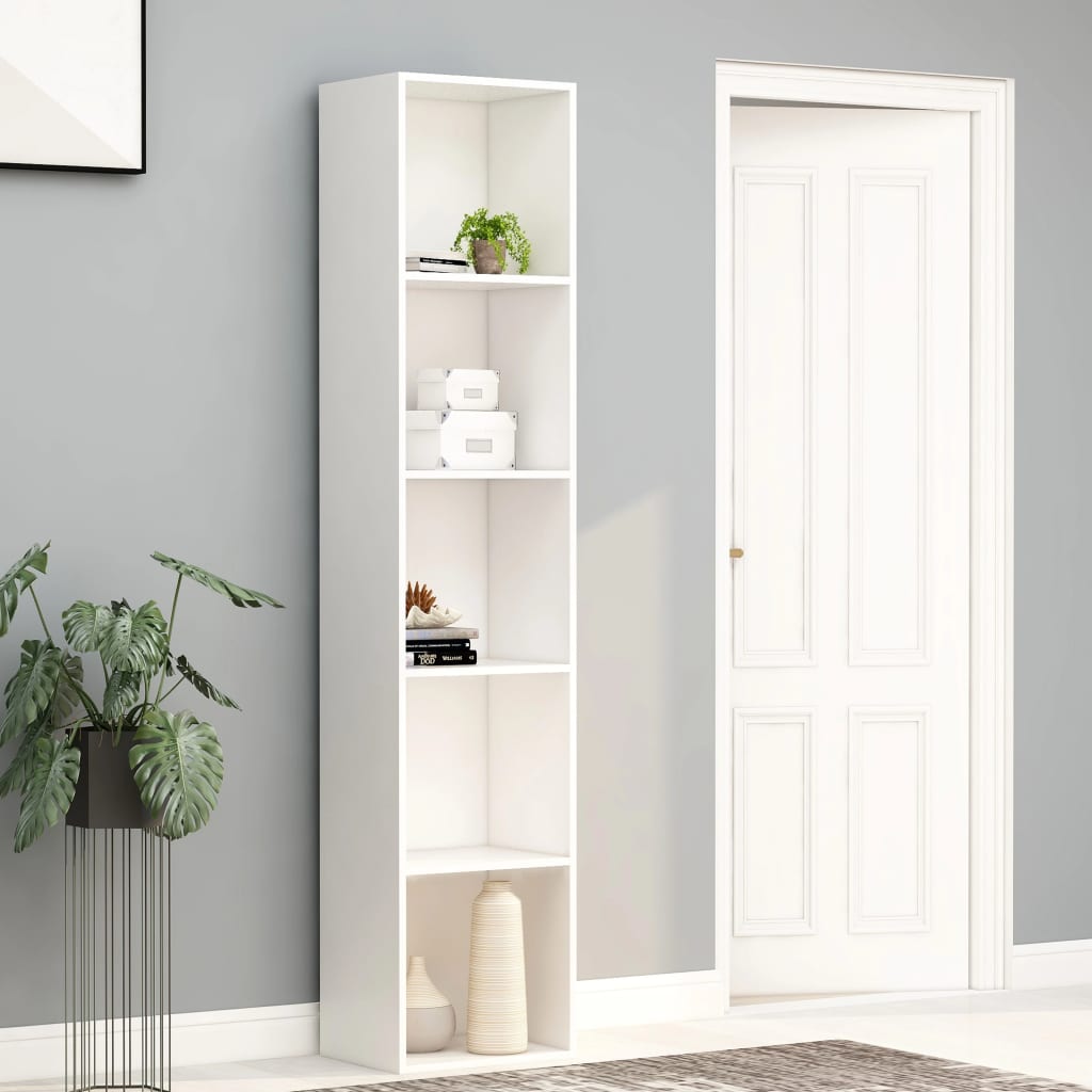 Bücherregal Schwarz Eichen-Optik 80x30x189 cm Holzwerkstoff