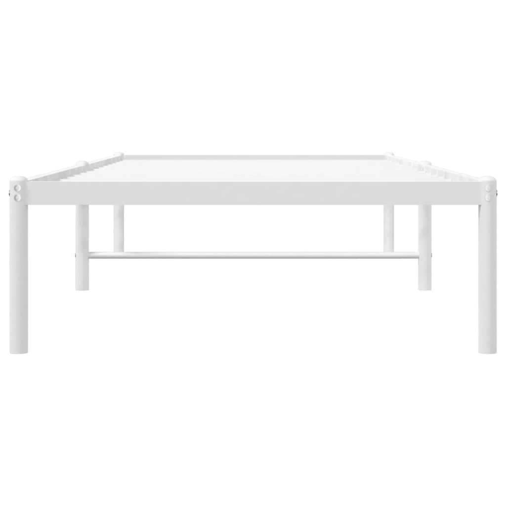 Bettgestell Metall Schwarz 75x190 cm
