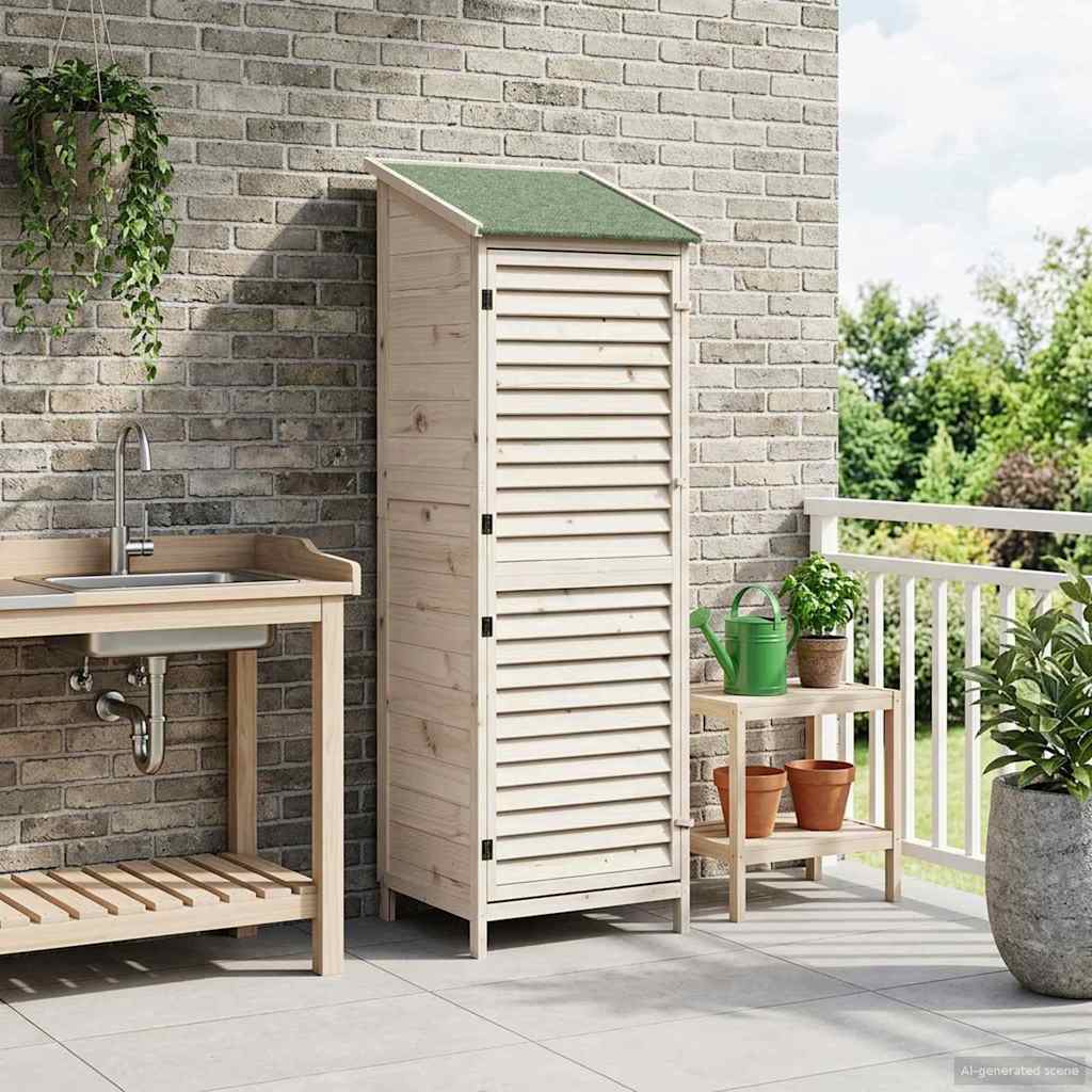 Gartenschuppen Natur 59 x 56 x 113,5 cm Massivholz aus Fichte