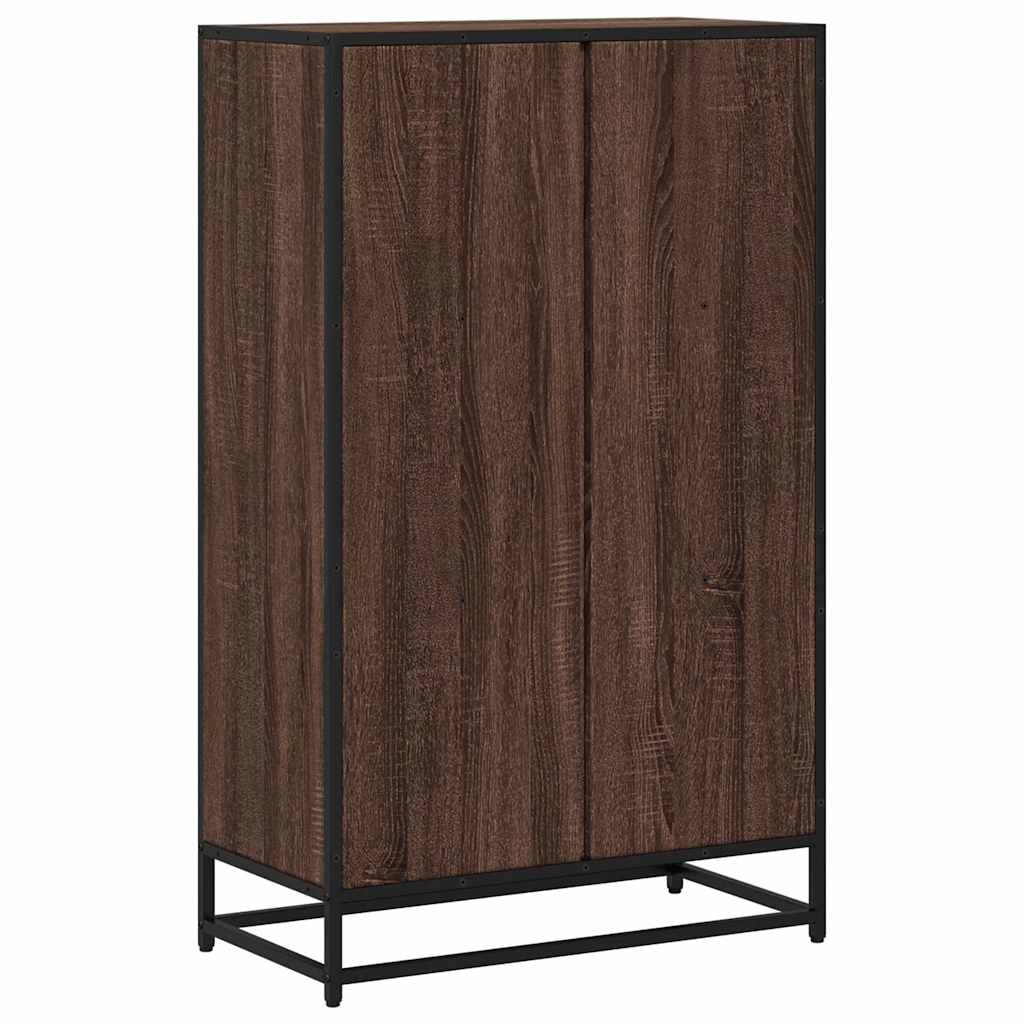 Bücherregal Schwarz 97,5x33x107,5 cm Holzwerkstoff und Metall