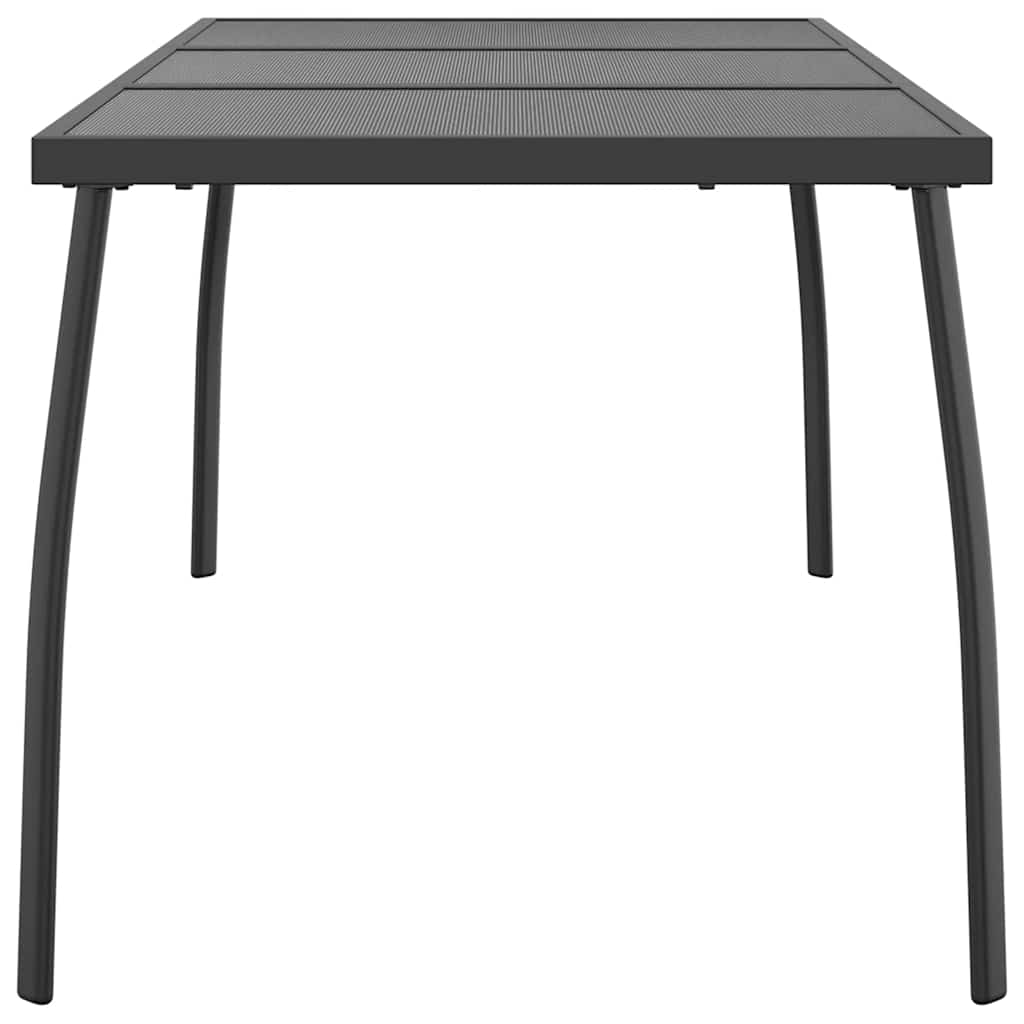 Gartentisch Anthrazit 100x100x72 cm Stahlgitter