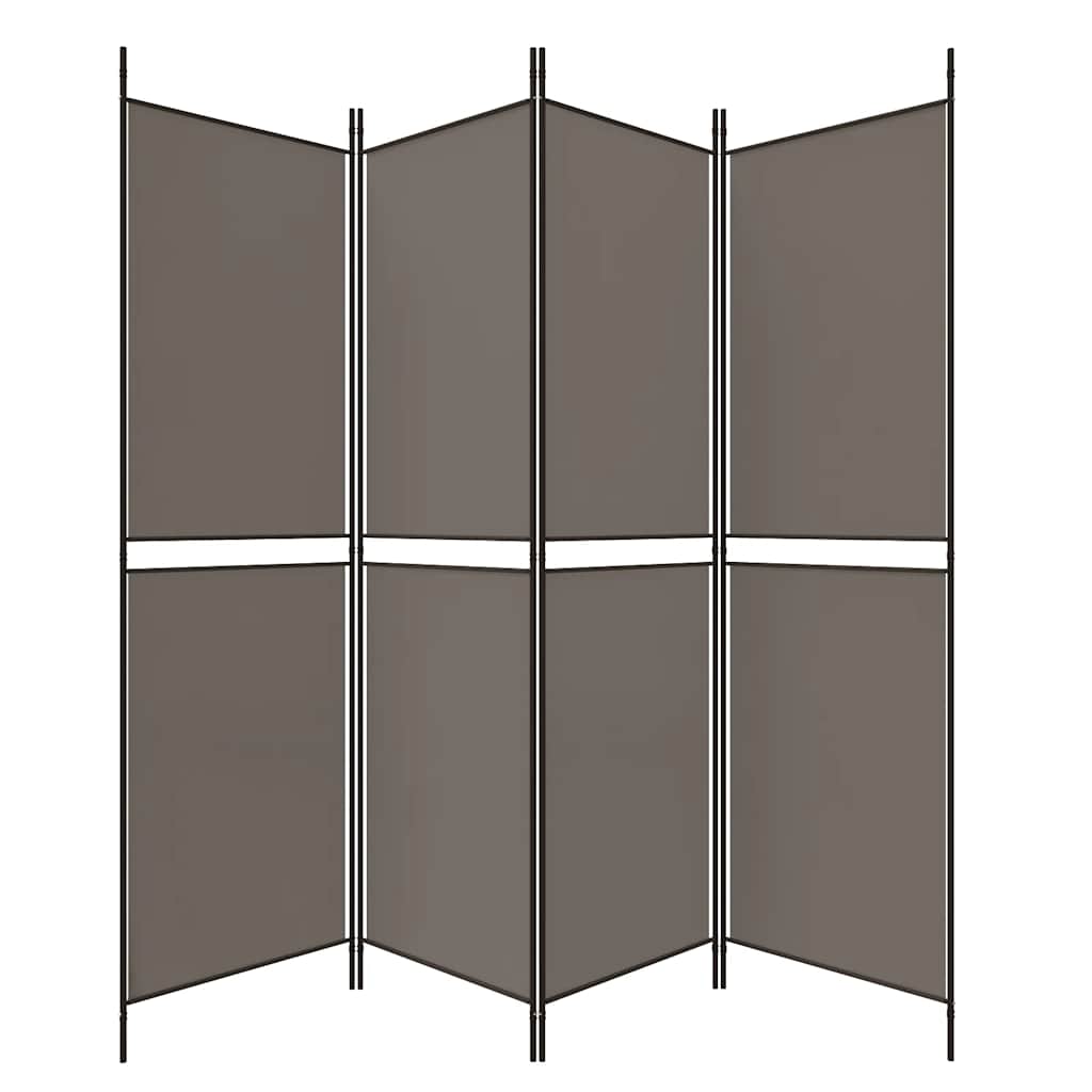 3-teiliger Raumteiler Beige 150 x 180 cm Stoff
