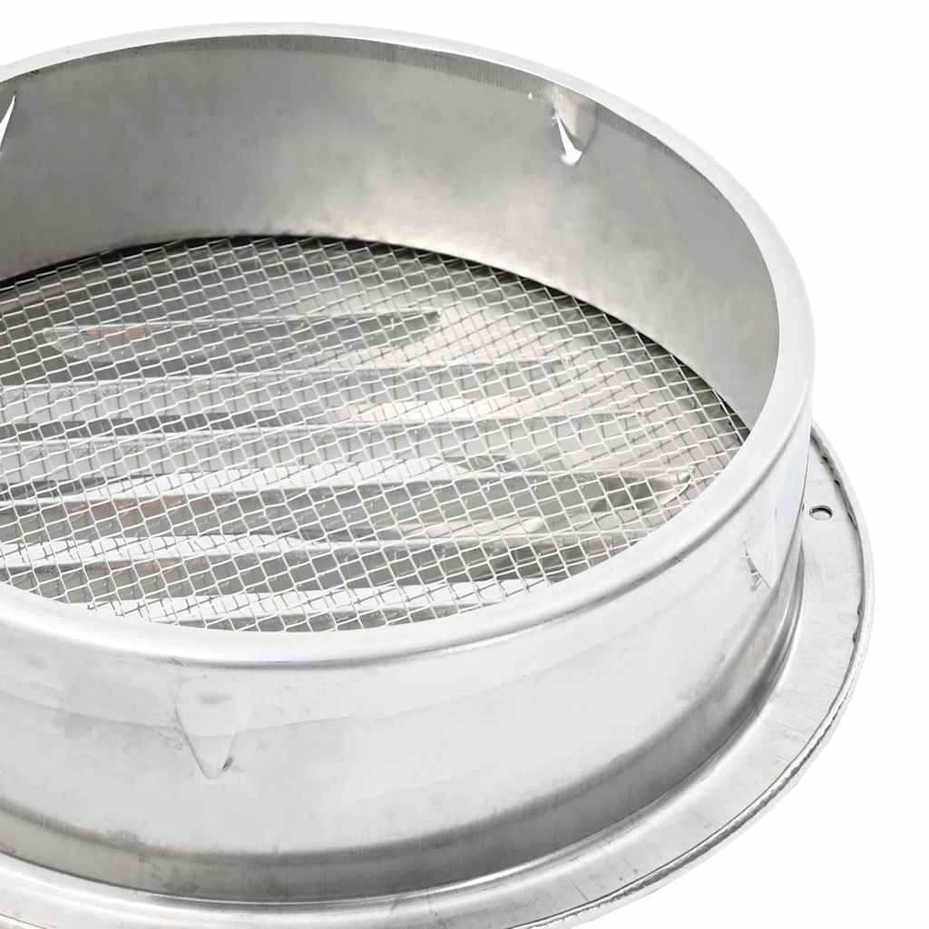 Lüftungsgitter 4 pcs Silber 80 mm Edelstahl