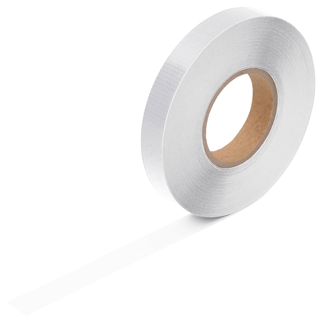 Reflektorband Weiß 2,5 cmx20 m PVC
