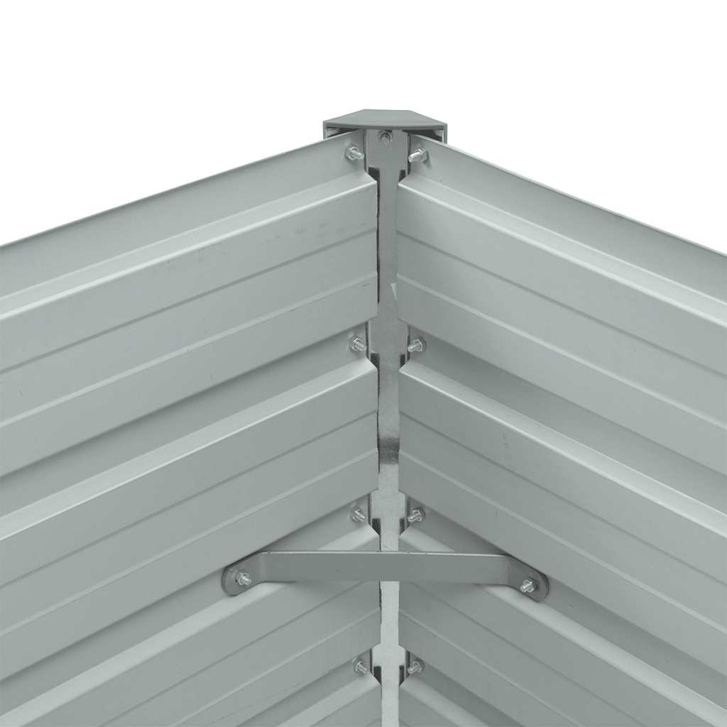 Hochbeet Anthrazit 160 x 80 x 77 cm Verzinkter Stahl