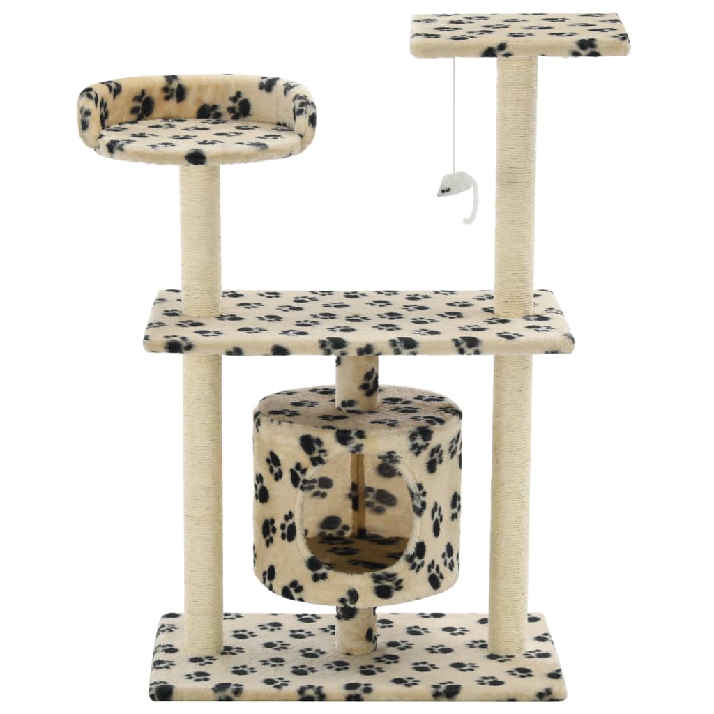 Katzen-Kratzbaum Sisal 95 cm Grau